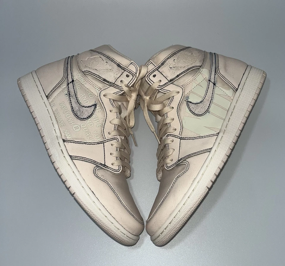 Tamanho 10.5 - Air Jordan 1 retrô OG alto gelo de goiaba - Usado - Imagem 3 de 4