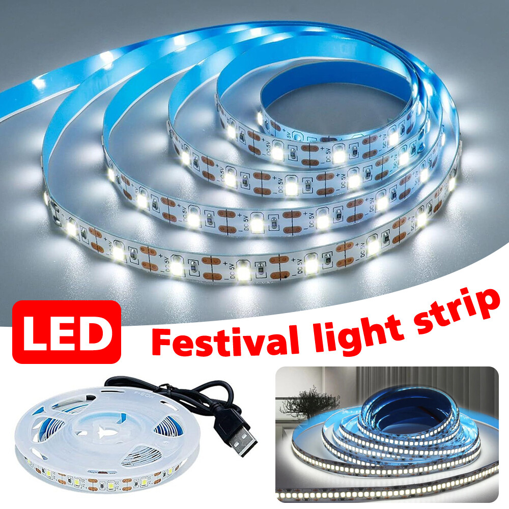 5-10m RGB LED Strip Lights with 2835 LED Tape for Color-Changing Room Decor and Ambient Lighting-image