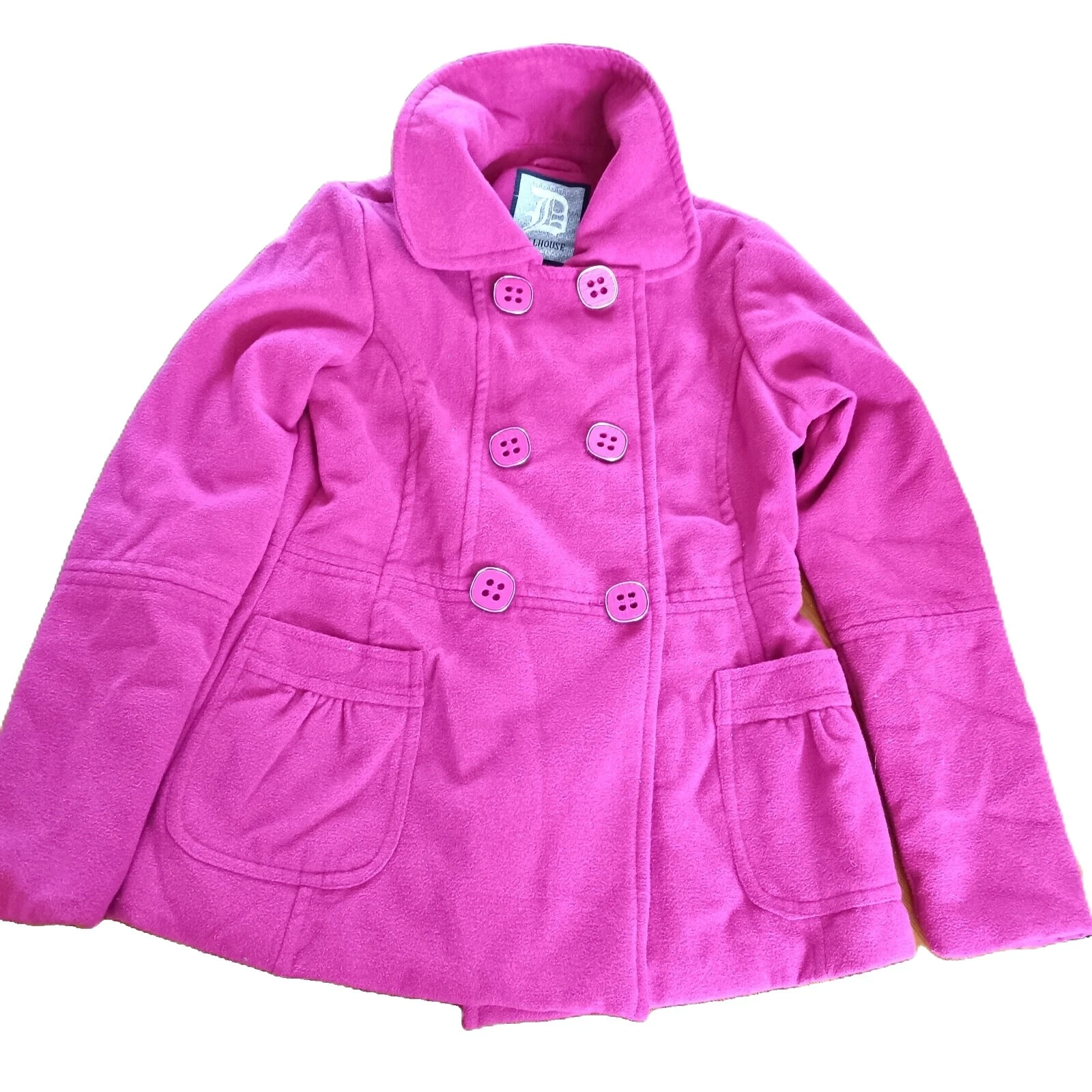 Dollhouse Pea Coat Solid Coats, Jackets & Vests for Women