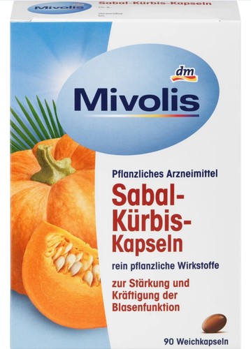Mivolis Sabal-Kürbis-Kapseln, 1x90 Stück