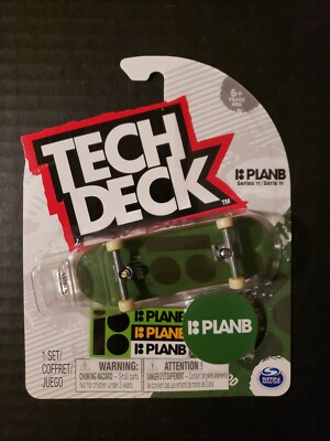 Tech Deck Series 11 2019 Skate Fingerboard.  Plan B Pi Lado Green Ships Fast