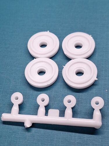 Revell AMT Ertl Monogram MPC 1/24 Custom Chrome Wheels Tires Backs Radar - Picture 6 of 10