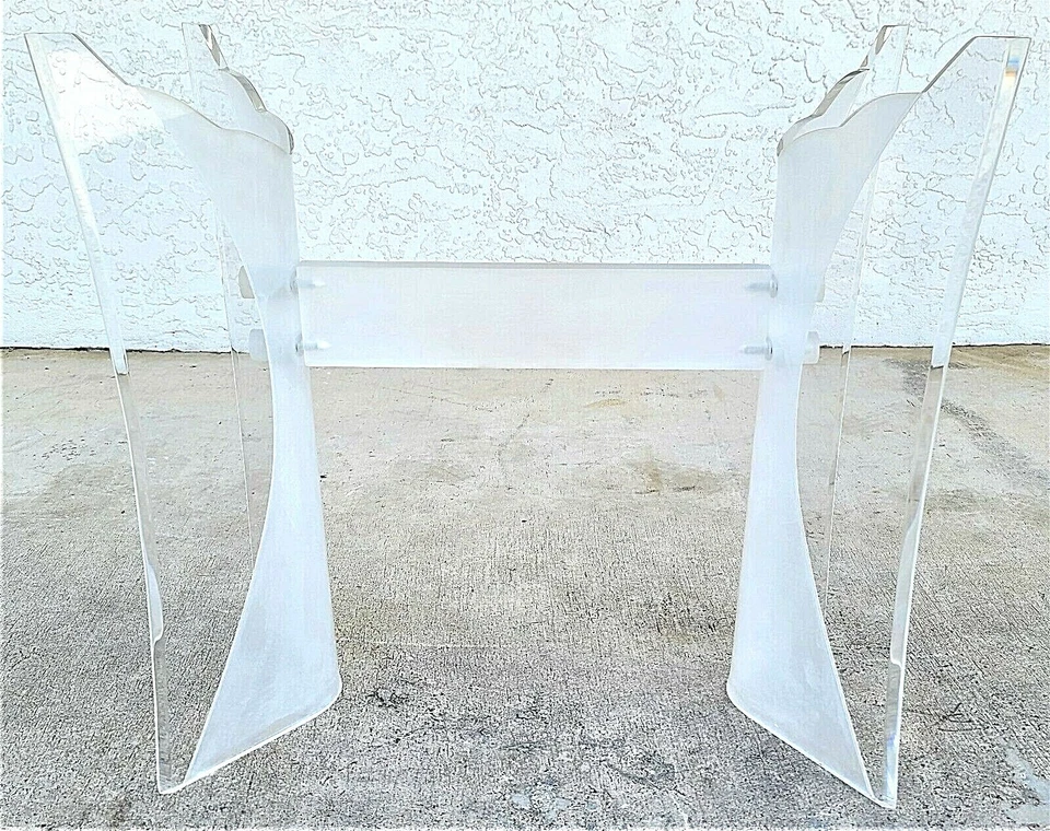 Base de mesa consola Lucite True Butterfly Wings años 70 Foto 4 de 4