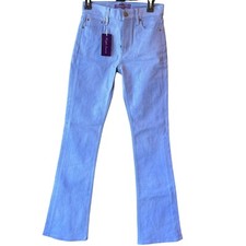 PURPLE LABEL RALPH LAUREN Bootcut 208 Stretch Coated Jeans Periwinkle Size 25