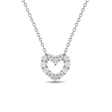 Adorn Your Girl with TheJewelryHut Designer Heart Children CZ Silver Necklace