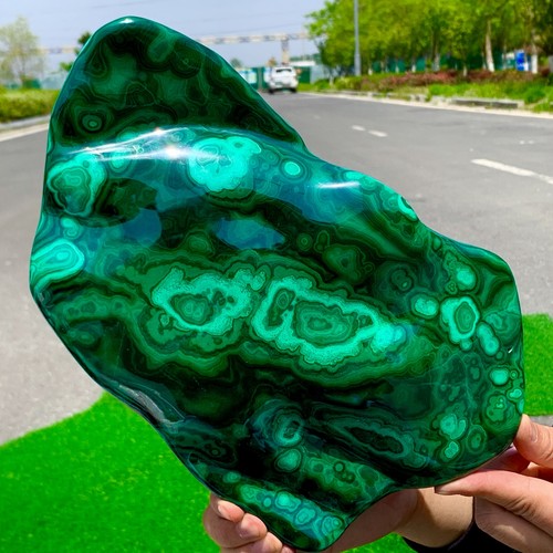 3.67LB Natural Malachite transparent cluster coarse crystal mineral sample - Picture 22 of 22