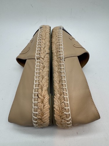 CHANEL New Beige & Black Lambskin Espadrilles Shoes Size 34 US 3.5 Womens - Picture 11 of 20