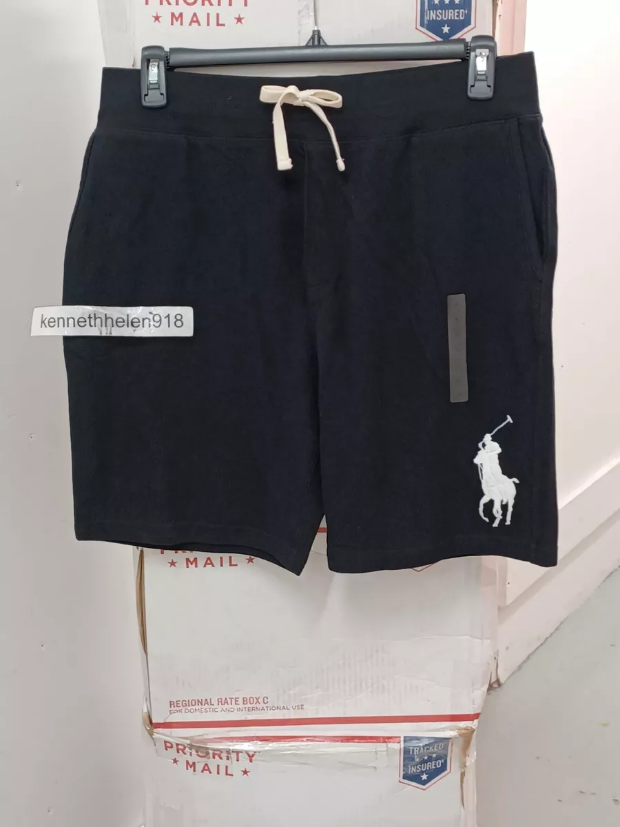 POLO RALPH LAUREN BIG PONY MESH SHORTS BLACK MENS SIZE LARGE eBay