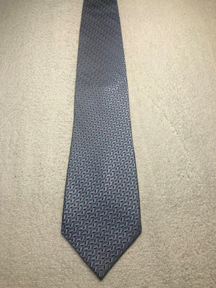 FERRE CORBATA HOMBRE AZUL CIELO CON ROJO GRIS 4 X 61 Foto 2 de 4