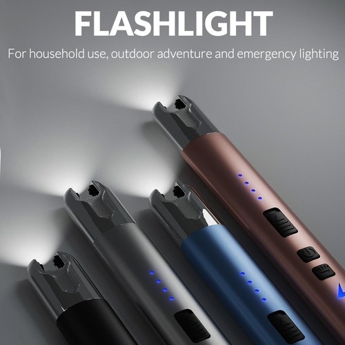 Electric Candle Lighter USB C Plasma Arc Lighter Rechargeable Windproof Flame... - Picture 7 of 9