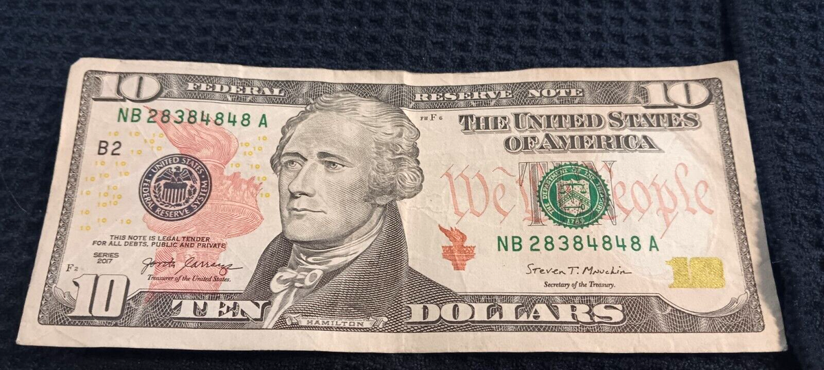number10様 fancy serial number 28384848 $10 | eBay