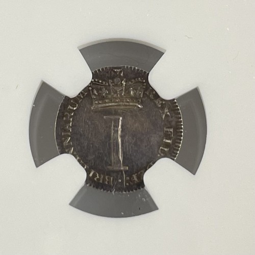 NGC Graded Great Britain 1818 Maundy Penny 1P AU Details Cleaned Silver Coin - Picture 4 of 4