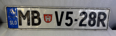 Slowenien Slowenisches Euro Nummernschild Maribor (MB)
