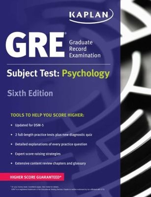 GRE Subject Test: Psychology Paperback Kaplan Test Prep