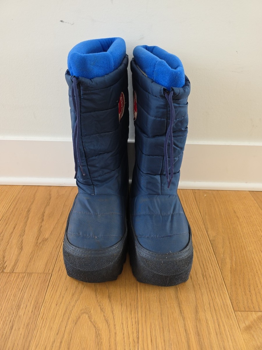 Vintage Moon Boots Blue Red Circle Logo Size 11 - 12 w  display picture 3