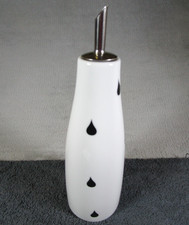Lovely Vintage Bianchi Olive Oil Vinegar Drizzler Black & White Teardrop Design
