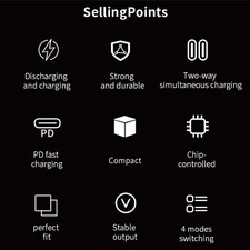 For DJI Air 3/Air 3S Drone Battery Charger 2-Way USB/Type-C Fast Charging Hub