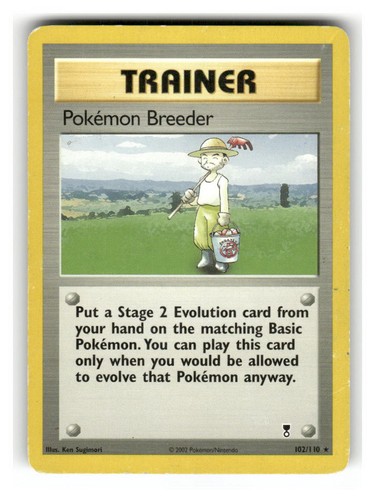 Pokemon Breeder 102/110 Moderately Played Legendary Collection