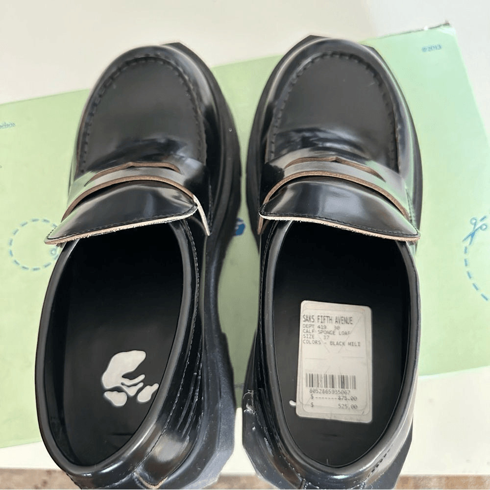 Off-White Leather Sponge Loafer - image 4