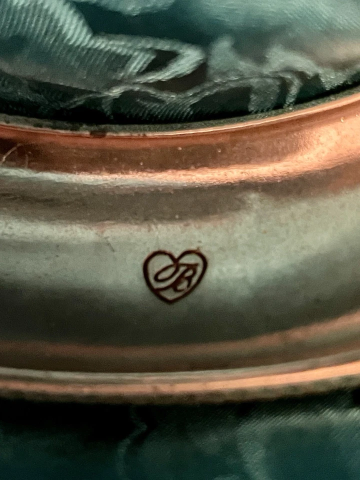 BRIGHTON SILVER PLATED 'ROCKIN HEARTS' Crystal BLACK ENAMEL CUFF BRACELET - Image 4 of 4