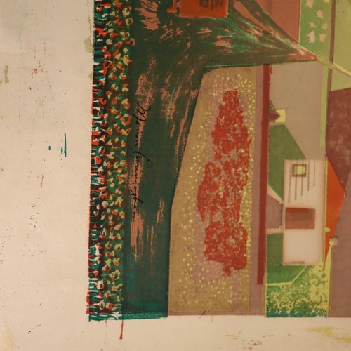 1940s Marion Osborn Cunningham Silkscreen San Joaquin Valley Farmland California - Picture 13 of 22