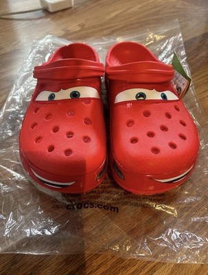 NEW Lightning McQueen Crocs Clog Adult Shoe Limited Classic Disney No Lightup