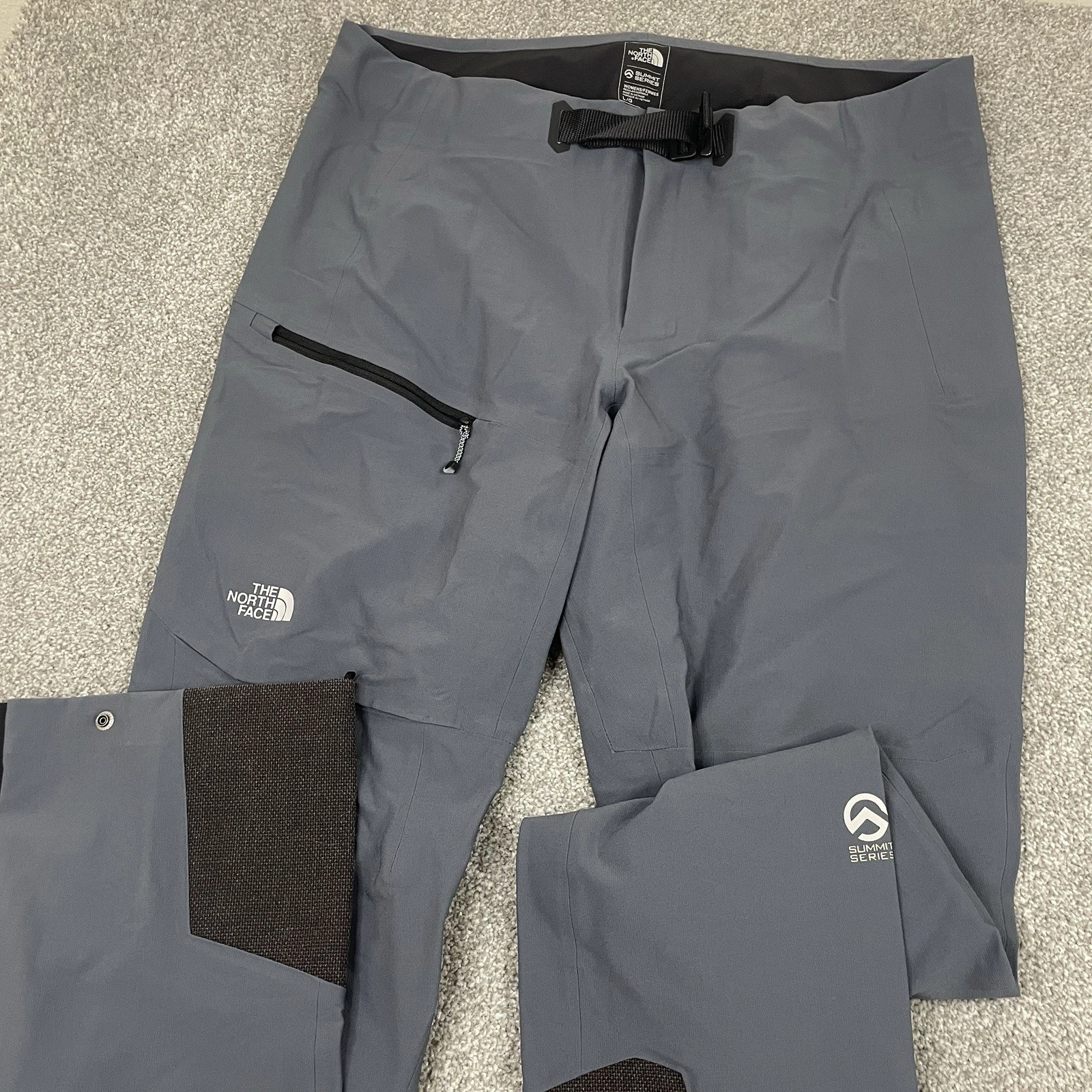 The North Face Summit Series L4 Ski Pants Womens L Nylon Softshell Gray Snow
