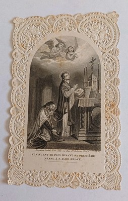 Altes Bild Fromme Canivet St. Vincent de Paul spricht seine erste Messe 