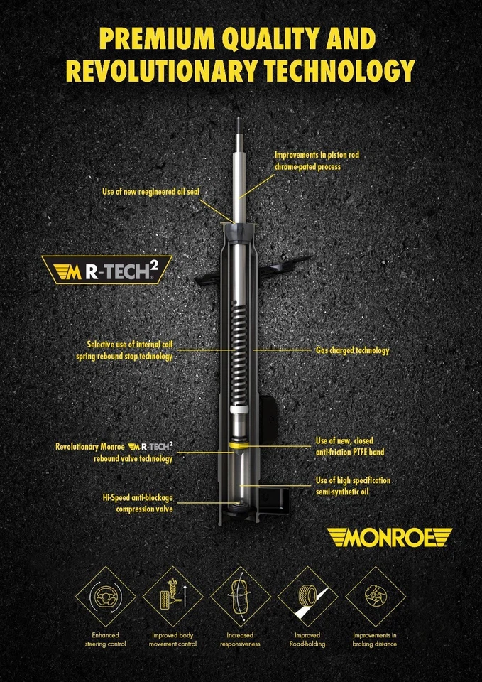 For Lincoln Town Car 2003-2011 Monroe VS-5993 OESpectrum Rear Shock Absorber Set - Image 3 of 4