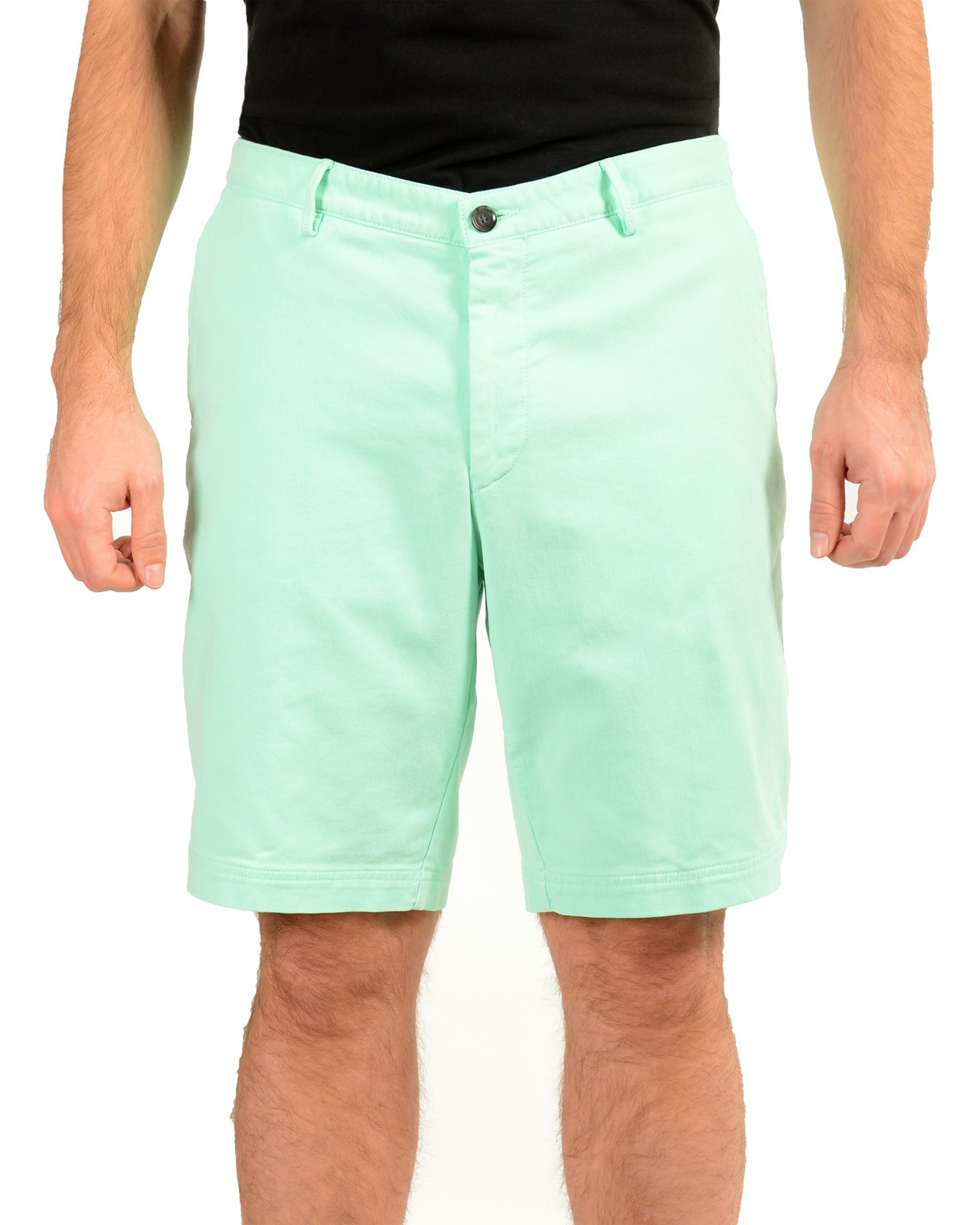 Мужские шорты Hugo Boss Slice-Short обычного кроя мятного цвета с плоской передней частью размер US 38 IT 54 15390₽