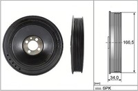 Schaeffler INA Riemenscheibe, Kurbelwelle U.A. FüR Chevrolet, Opel, Vauxhall