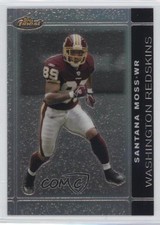 2007 Topps Finest Black Refractor 61/99 Santana Moss #73 2a8