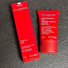Clarins Red Super Restorative Day Cream & Total Eye Lift Set