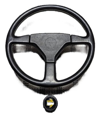 Mazda Genuine Option MOMO Steering Wheel Black Leather White