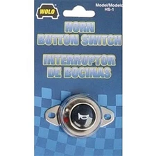 WOLO MANUFACTURING CORP. HORN BUTTON SWITCH  METAL CHROME FINISH