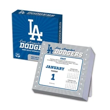 Turner Licensing,  MLB Los Angeles Dodgers 2026 Desk Calendar, 5.38'' X 5.38'',