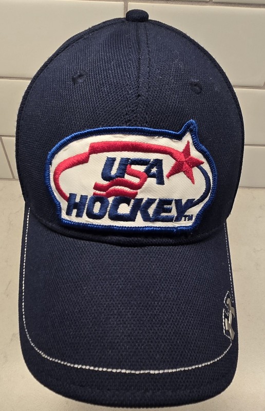 USA Olympic Hockey Under Armour  Stretch Ball Cap Size Large NEW