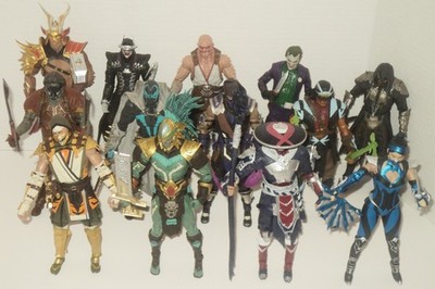 McFarlane MORTAL KOMBAT 11 7'' Figure Kitana Raiden Noob Scorpion LOT OF 13 LOOSE
