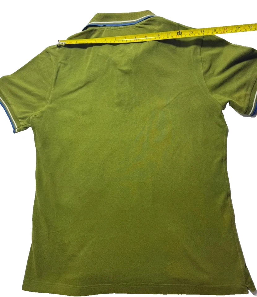 Fred Perry VERDE Polos Camiseta Raro Vintage | TALLA: 40 - Imagen 2 de 4