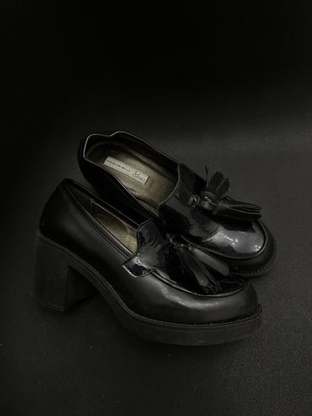 Women Tosca Blu Loafers Black Leather 36