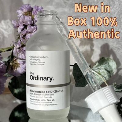 NIB Authentic The Ordinary Niacinamide 10% + Zinc 1%  Serum for Oily Skin, 1oz