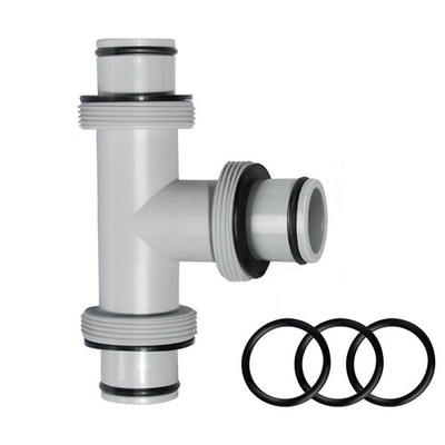 1.5'' to 1.5'' T-Joint Pool Hose Adapter T-Connector Coupling for Filter Pumps