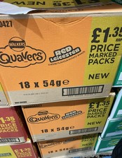 Walkers Quavers Red Leicester Flavour | 18 Bags | 54g | * Full Box *