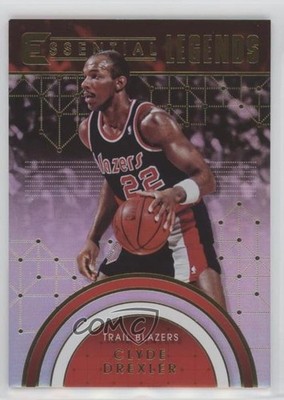 2017-18 Panini Essentials Essential Legends Clyde Drexler #EL-27 HOF 02v3