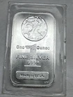 1 oz.  Silver Bar  Highland Mint  - Walking Liberty Design .999+ Fine Sealed