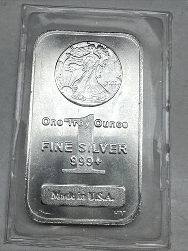 1 oz.  Silver Bar  Highland Mint  - Walking Liberty Design .999+ Fine Sealed