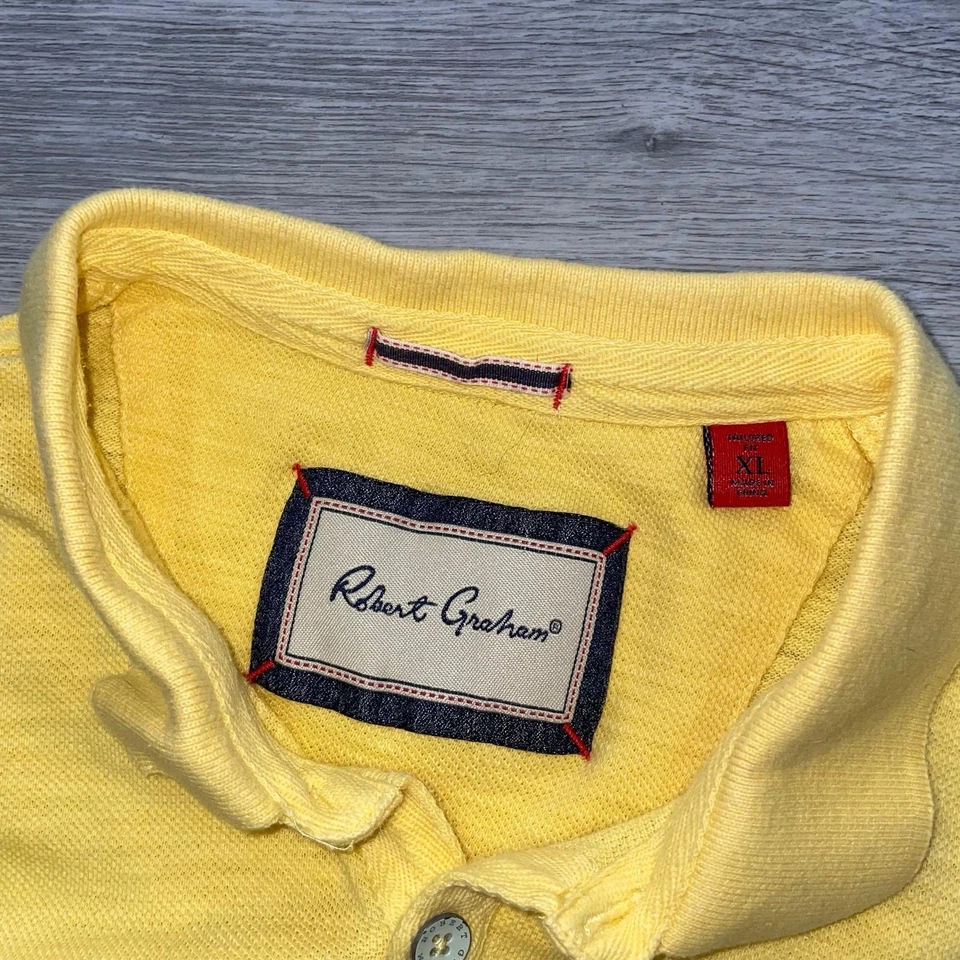 Рубашка поло Robert Graham мужская размер XL функциональная короткий рукав теннис пиклбол гольф - Изображение 3 из 4