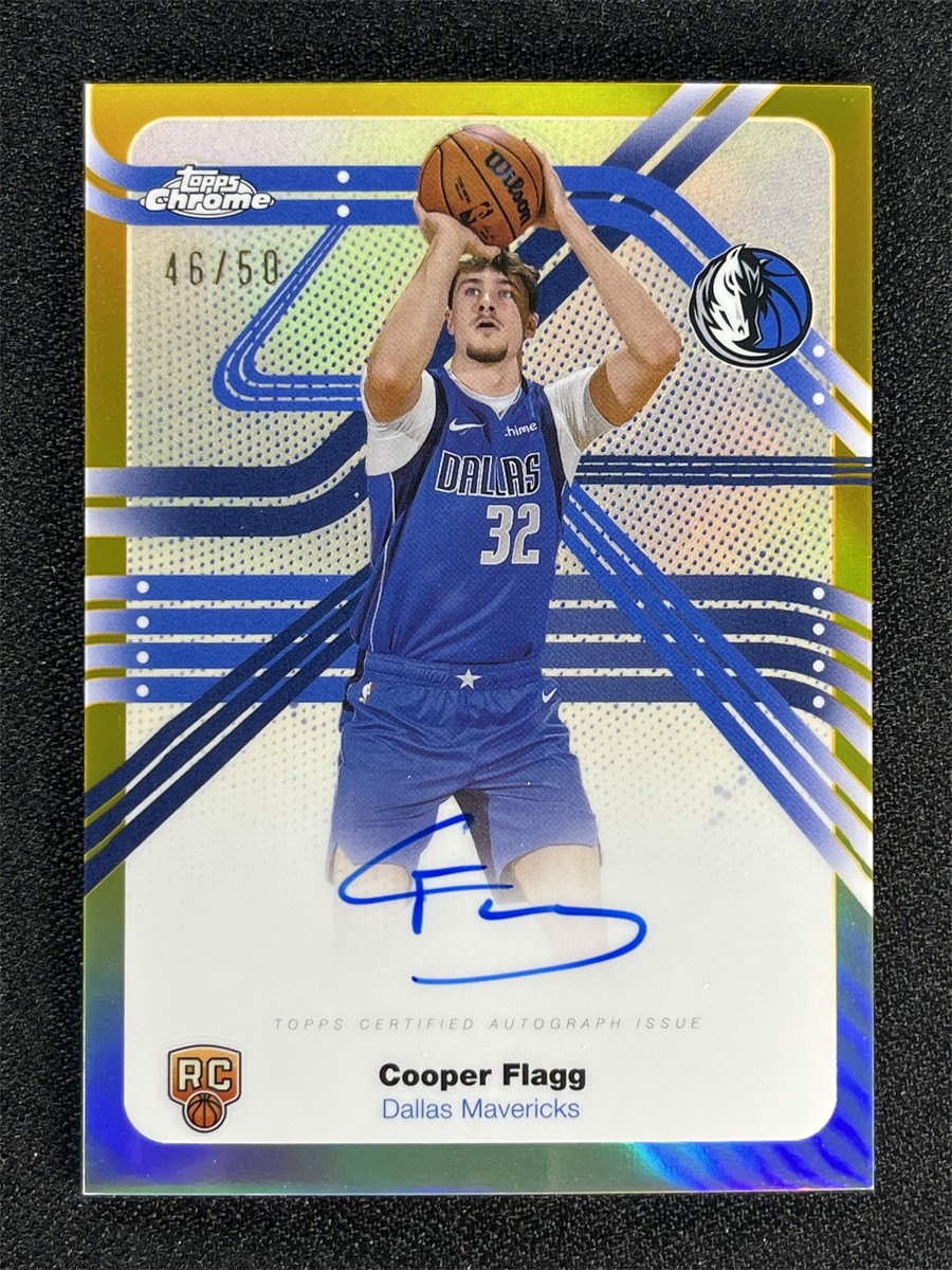 2025-26 Topps Chrome Cooper Flagg Gold Next Stop Signatures Auto RC Rookie /50