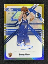 2025-26 Topps Chrome Cooper Flagg Gold Next Stop Signatures Auto RC Rookie /50