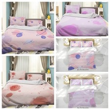 3D Watercolor Space Planet Colorful Quilt Cover Duvet Cover Comforter set